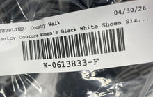 Load image into Gallery viewer, Juicy Couture Womens Jorgia Black White Monogram Round Toe Sneaker Shoes Sz 9.5

