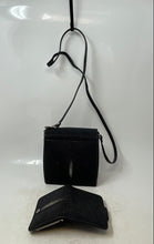 Load image into Gallery viewer, Lot Of 2 Pcs Sagrem Womens Black Detachable Flap Over Crossbody Bag With Wallet
