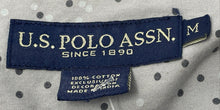 Load image into Gallery viewer, U.S. Polo Assn. Mens Gray Dotted Cotton Slim Fit Button-Up Shirt Size Medium
