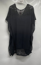 Load image into Gallery viewer, Merona Womens Black Sheer Lace V-Neck Cover Up Swimwear Size Medium With Tag

