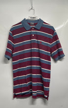 Load image into Gallery viewer, Brook Brothers Mens Multicolor Striped Short Sleeve Collared Polo Shirt Size M
