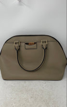 Load image into Gallery viewer, Calvin Klein Womens Connie Beige Saffiano Leather Zip Top Dome Satchel Bag
