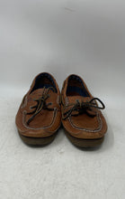 Load image into Gallery viewer, Timberland Mens Brown Leather Stitching Moc Toe Lace-Up Boat Shoes Size 8.5M
