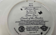 Load image into Gallery viewer, The Bradford Exchange Lena Liu's Jewels Of The Garden Round Collector Plate
