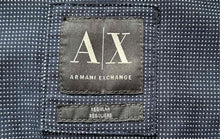 Load image into Gallery viewer, Armani Exchange Mens Blue Dotted Print Regular Fit Button-Up Shirt Size L
