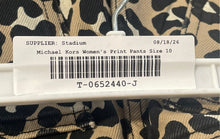 Load image into Gallery viewer, Michael Kors Womens Brown Animal Print Cotton Straight Leg Jeans Size 10
