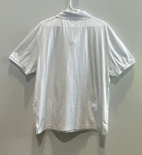 Load image into Gallery viewer, Karl Lagerfeld Mens White Cotton Short Sleeve 1/4 Zip Polo Shirt Size XXL
