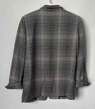 Load image into Gallery viewer, Linda Allard Ellen Tracy Womens Black &amp; White Notch Lapel Blazer Jacket Size 6
