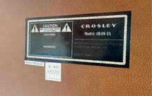 Load image into Gallery viewer, Crosley Model CR49-TA Brown Built-In-Speakers Turntable Record Player Not Tested
