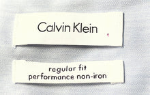 Load image into Gallery viewer, Calvin Klein Mens Light Blue Collared Long Sleeve Dress Shirt Size 16 1/2
