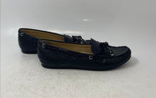 Load image into Gallery viewer, Michael Kors Womens Sutton Black Leather Slip-On Flat Moccasin Shoes Size 7
