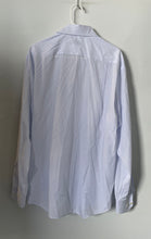 Load image into Gallery viewer, Hugo Boss Mens White Check Long Sleeve Spread Collar Dress Shirt Size 17

