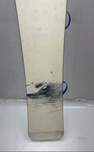 Load image into Gallery viewer, Sims Black White Blue Wave Curling Graphic Design Snowboard With Bindings
