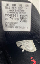 Load image into Gallery viewer, Puma Kids Axelion Break 195492-01 Black Red Lace-Up Sneaker Shoes Size 11.5C

