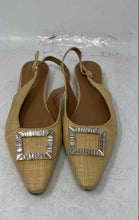 Load image into Gallery viewer, Kensie Womens Poppi Beige Pointed Toe Buckle Slingback Flats Size 8M

