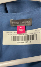 Load image into Gallery viewer, Vince Camuto Womens Blue V-Neck Ruffled Sleeve Blouse Top Size XL
