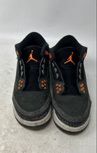 Load image into Gallery viewer, Nike Boys Air Jordan 3 Retro DM0967-080 Black Sneaker Shoes Sz 4Y Missing Laces
