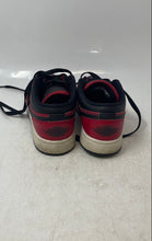 Load image into Gallery viewer, Nike Kids Air Jordan 1 Low 553560-605 Red Black Lace-Up Sneaker Shoes Size 4Y
