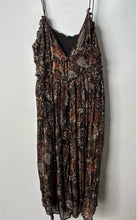 Load image into Gallery viewer, Zara Womens Multicolor Printed Metallic Thread Boho Maxi Dress Size XL
