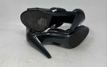 Load image into Gallery viewer, Michael Kors Womens Berkley Black Patent Leather Zipper Strappy Sandals Size 7M
