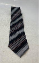 Load image into Gallery viewer, Ermenegildo Zegna Mens Multicolor Striped Print Silk Keeper Loop Designer Tie
