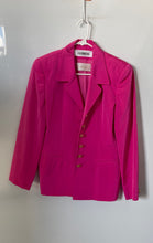 Load image into Gallery viewer, Dana Buchman Womens Pink Long Sleeve Notch Lapel Six-Button Blazer Size 6
