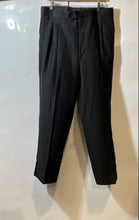 Load image into Gallery viewer, Authentic Yves Saint Laurent Mens Black Pleated Dress Pants No Size W17''/L42''
