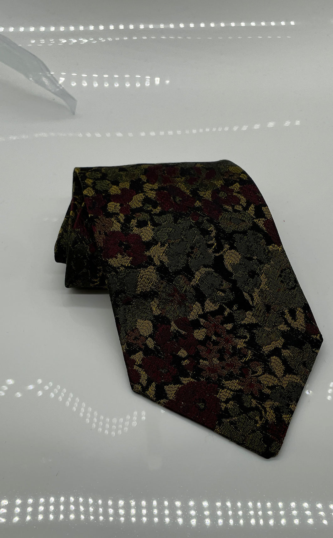 Filippo Mens Multicolor Printed Keeper Loop Adjustable Formal Tie