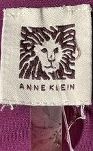 Load image into Gallery viewer, Anne Klein Womens Purple Printed Long Sleeve Half Zip Pockets Blouse Top Size L
