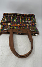 Load image into Gallery viewer, Fossil Womens Key-Per Multicolor Feather Print Double Handle Shoulder Tote Bag
