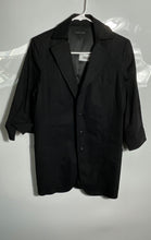 Load image into Gallery viewer, Elie Tahari Womens Black Notch Lapel 3/4 Sleeve Three-Button Blazer No Size
