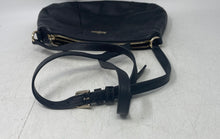Load image into Gallery viewer, Cole Haan Womens Black Leather Inner Pocket Adjustable Strap Shoulder Handbag
