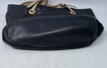 Load image into Gallery viewer, Michael Kors Womens Black Pebbled Leather Double Handle Jet Set Travel Tote Bag
