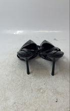 Load image into Gallery viewer, Zara Womens Black Patent Leather Pointed Toe High Slingback Heels Size EUR 36
