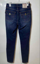 Load image into Gallery viewer, True Religion Womens Blue Dark Wash High Rise Halle Super Skinny Leg Jeans Sz 26
