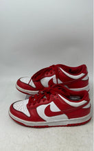 Load image into Gallery viewer, Nike Boys Dunk Low FB9109-119 White Red Lace-Up Sneakers Shoes Size 4.5Y
