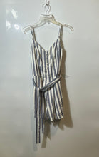 Load image into Gallery viewer, Guess Womens Multicolor Striped Sleeveless V-Neck Short One-Piece Romper Size 8
