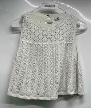 Load image into Gallery viewer, Zara Womens White Pointelle Knit Sleeveless Round Neck Blouse Top Size Small
