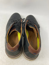 Load image into Gallery viewer, Florsheim Mens Norwalk 11988010 Black Brown Leather Plain Toe Oxford Shoes 10 M
