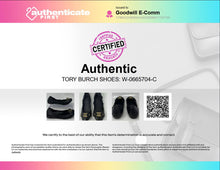 Load image into Gallery viewer, Authentic Tory Burch Womens Black Leather Slip-On Ballet Flats Size 7M
