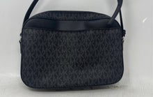 Load image into Gallery viewer, Michael Kors Womens Jet Set Black Monogram Print Leather Shoulder Crossbody Bag
