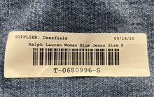 Load image into Gallery viewer, Ralph Lauren Womens Blue Denim Medium Wash Stretch Straight Leg Jeans Size 8
