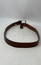 Load image into Gallery viewer, Fossil Mens Brown Leather Adjustable Rectangular Pin Buckle Dress Belt Size 34
