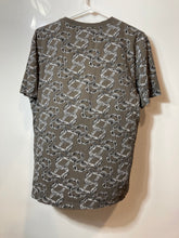 Load image into Gallery viewer, Hugo Boss Mens Brown Gray Printed Short Sleeve Crew Neck T-Shirt Size M
