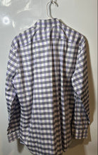 Load image into Gallery viewer, Banana Republic Mens Purple Checkered Print Long Sleeve Dress Shirt Size L
