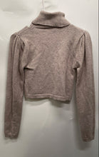 Load image into Gallery viewer, Forever 21 Womens Pink Turtleneck Long Sleeve Cropped Pullover Sweater Size L
