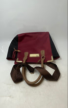 Load image into Gallery viewer, Bosisio Parini Womens Red Black Detachable Strap Inner Pockets Shoulder Tote Bag
