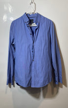 Load image into Gallery viewer, H&amp;M Mens Blue Cotton Long Sleeve Collared Button-Up Shirt Size Medium
