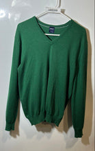 Load image into Gallery viewer, Boggi Milano Womens Green Wool Long Sleeve V-Neck Pullover Sweater No Size
