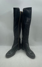 Load image into Gallery viewer, Michael Kors Womens Bromley Black Leather Knee-High Riding Boots Size 10M
